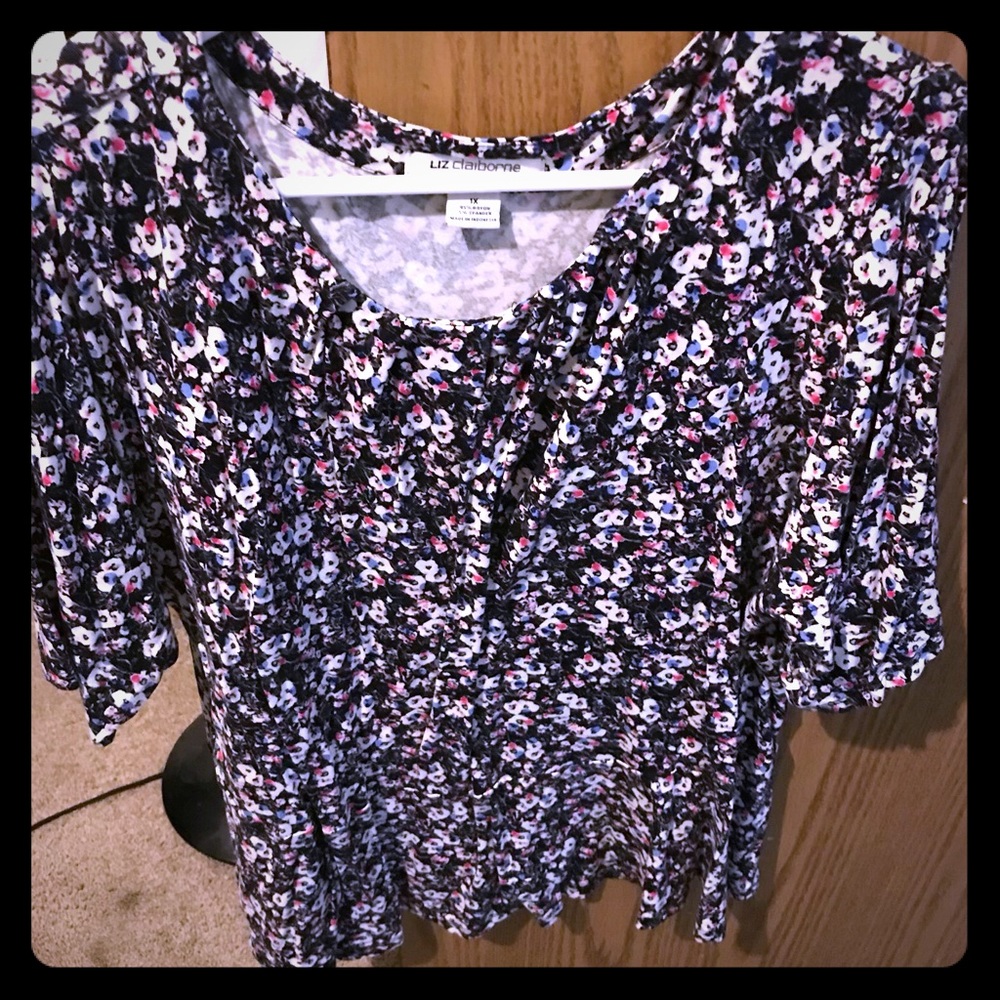 Flower print blouse
